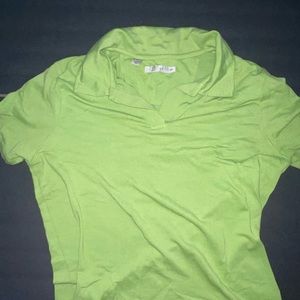 green soft cotton polo